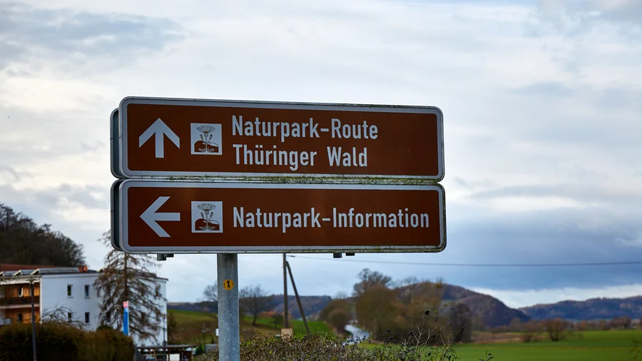 Start der Naturpark-Route in Hörschen