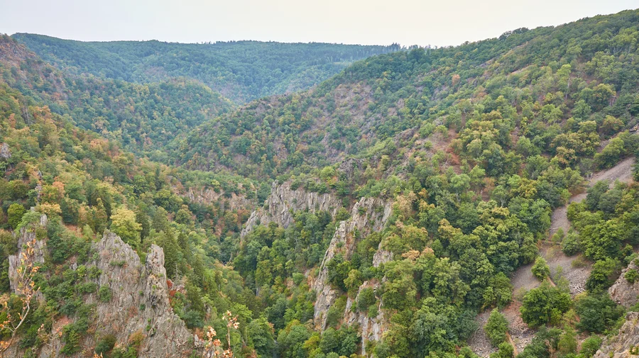 Bodetal - Blick von der Roßtrappe