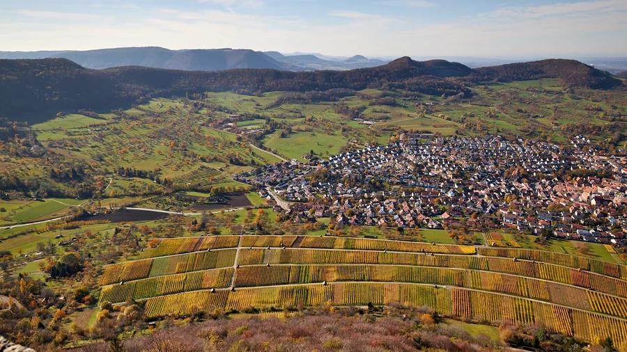 Blick von Burg Hohenneuffen
