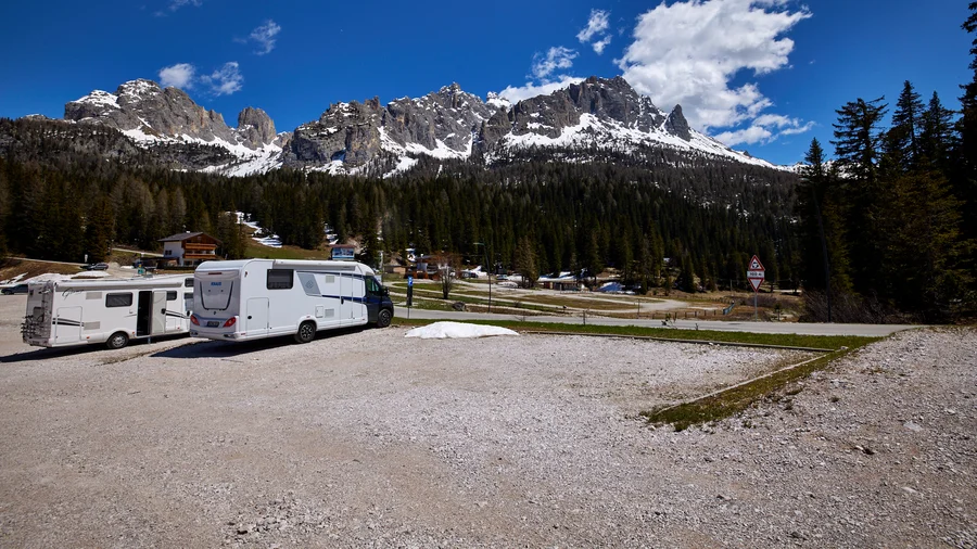 Stellplatz am Misurina See