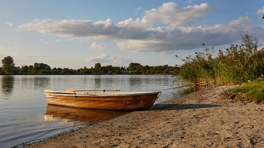 Strand am Müritzarm bei Rechlin