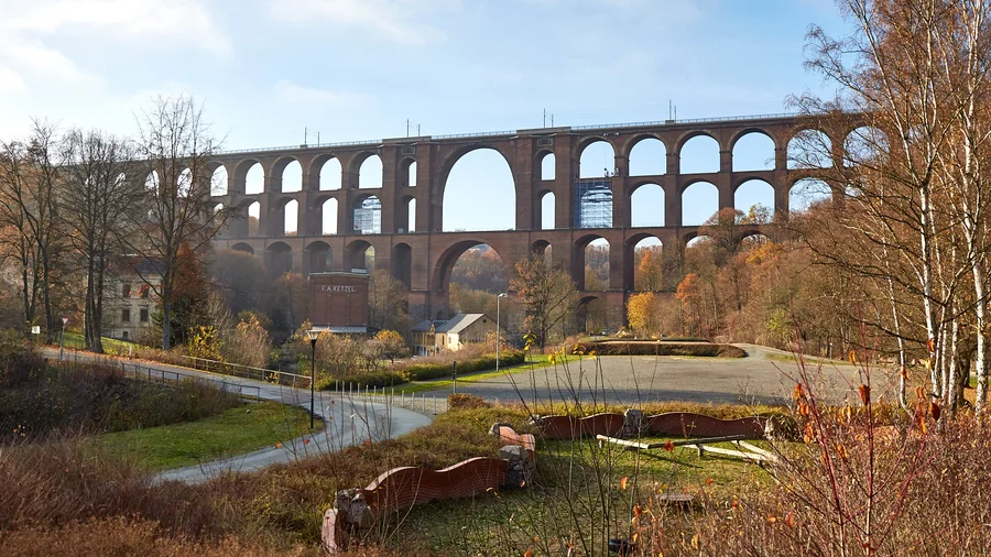 Die Göltzschtalbrücke im Vogtland