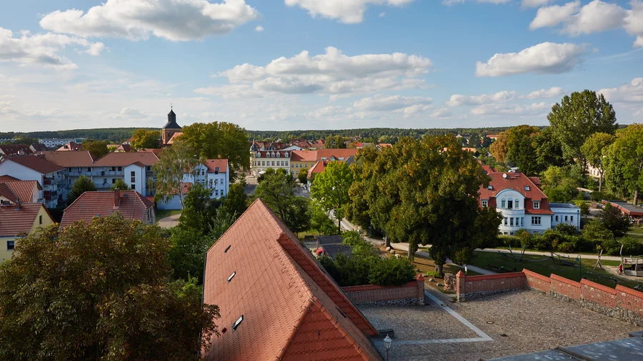 Ausblick von der Burg in Wesenberg