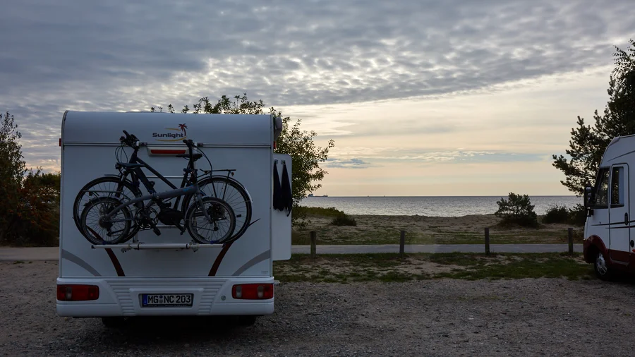 Stellplatz bei Mukran direkt an der Ostsee