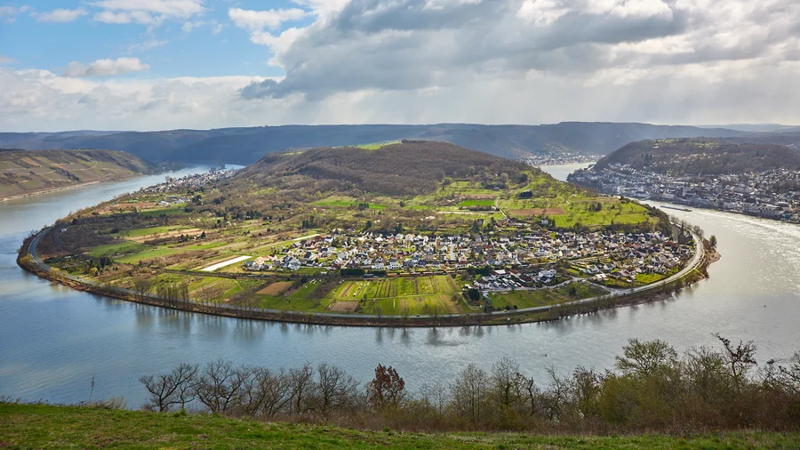 Die Rheinschleife bei Boppard